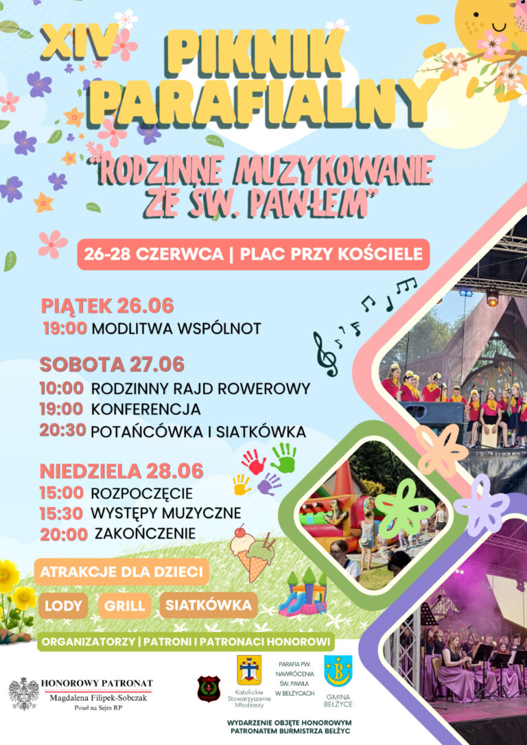 XIV Piknik Rodzinny ,,Rodzinne Muzykowanie ze św. Pawłem”