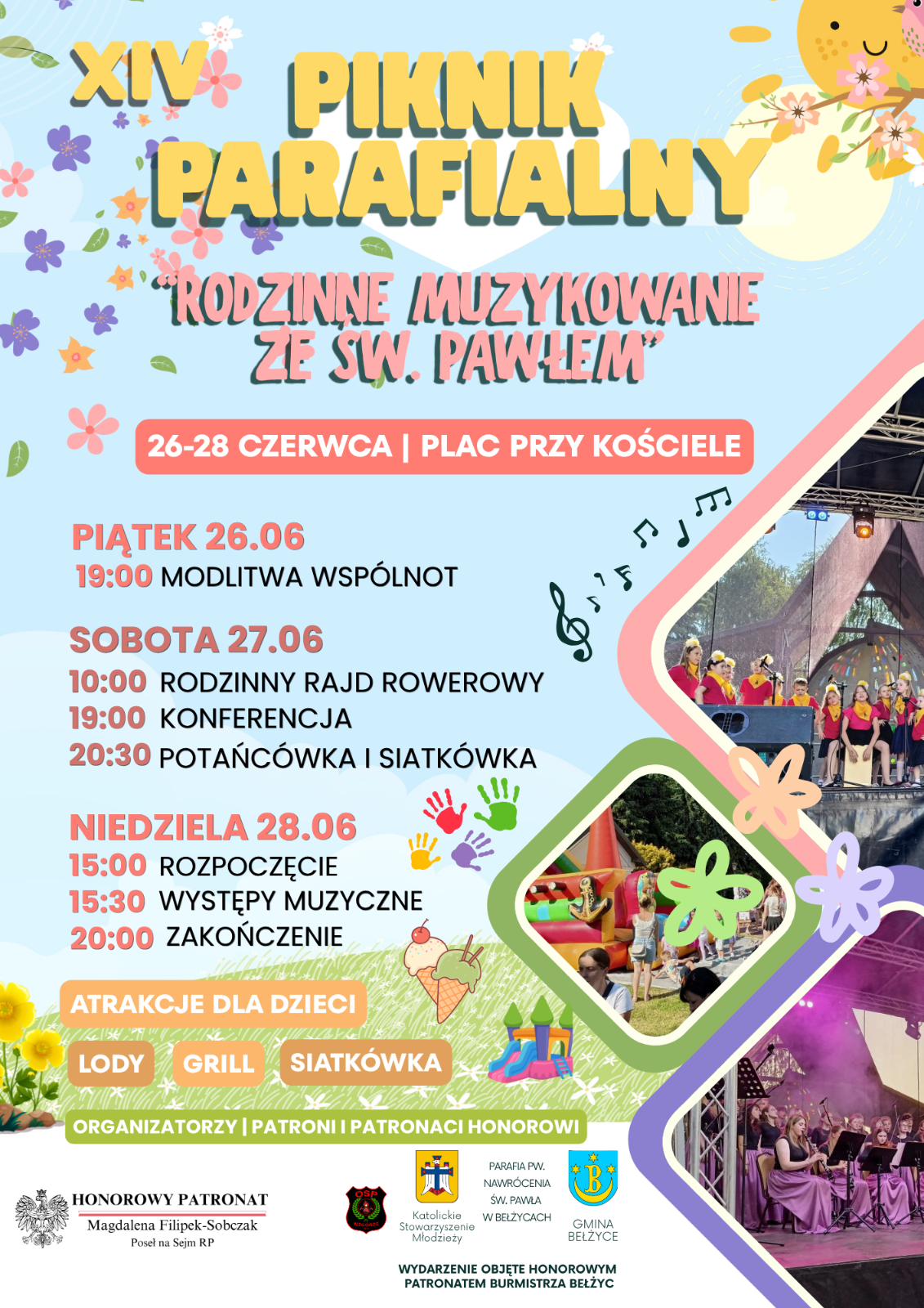XIV Piknik Rodzinny ,,Rodzinne Muzykowanie ze św. Pawłem”